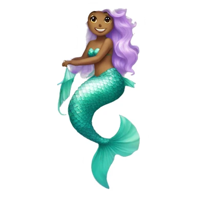 Mermaid unicorn sticker