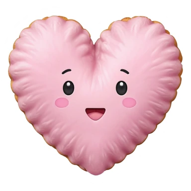 pastel pink croquette heart sticker