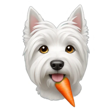 West-Highland-White-Terrier-carrot sticker