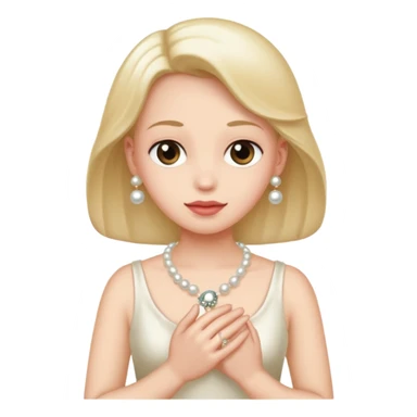 Clutching pearls  sticker