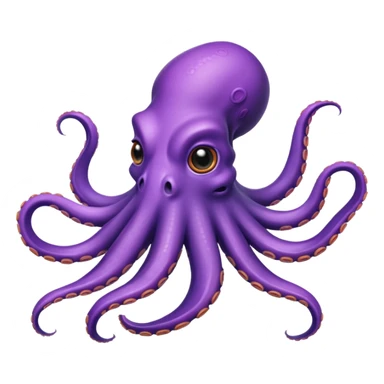 octopus swimming sticker