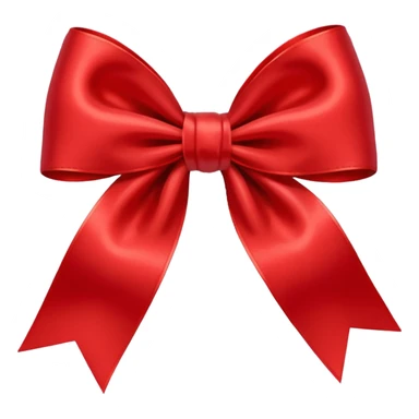 red bow with logo "S" sticker