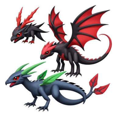 Yveltal-Darkrai-Genesect-Flygon-Lunala-Vikavolt-fusion sticker