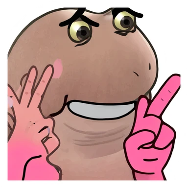 pink middle finger  sticker