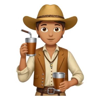 Foca tomando mate sticker