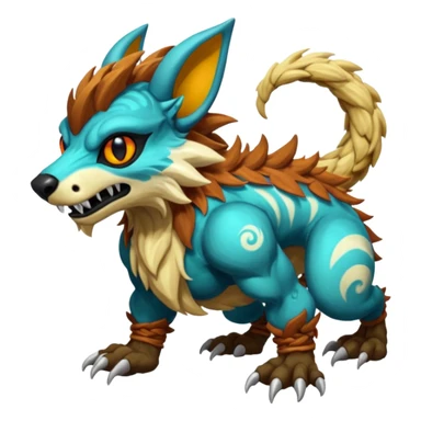 Vernid-Protogen-Grem2-Wickerbeast-Bagbean-animal-fusion-hybrid-creature sticker