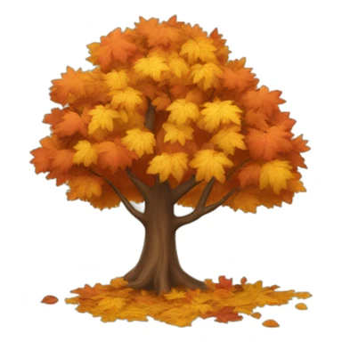 autumn tree sticker