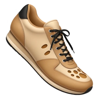 3D Apple-style emoji of a shoe with a foot inside, stepping and showing a clear shoe print below.







 sticker