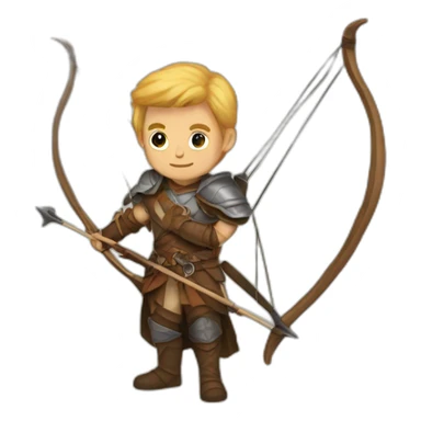 Dungeons and Dragons archer sticker