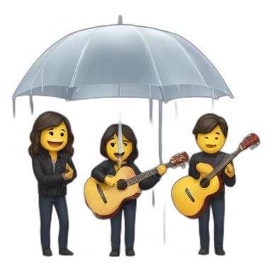 concierto con lluvia sticker
