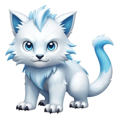 Ice type Fakémon-creature (full body) sticker