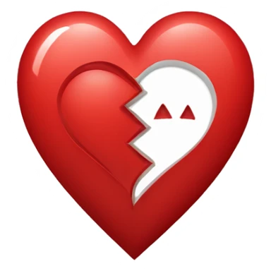 un corazon rojo y dentro del corazon ponga “A+A” sticker