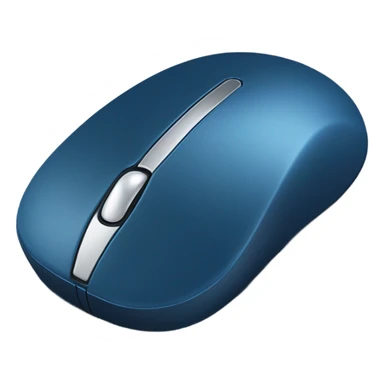 dark azure computer mouse click sticker