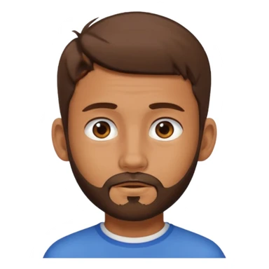 Boy with tanned skin, short brown hair, a sparse beard, and hoop earrings in his ears sticker