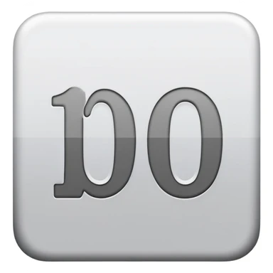 100 dans un carre gris sticker