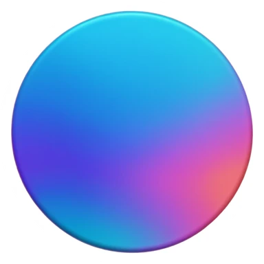 
coin color in in gradient of turquoise, blue, pink, purple, and coral metal texture
Rotate coin 90 degree  3d effect sticker