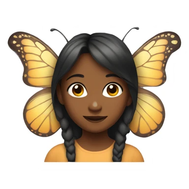 butterfly girl sticker