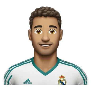 Man wear real madrid shirt sticker