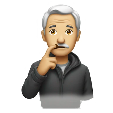 homme qui fume sticker