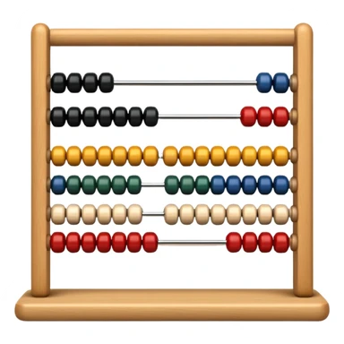 abacus design very different styles. sticker