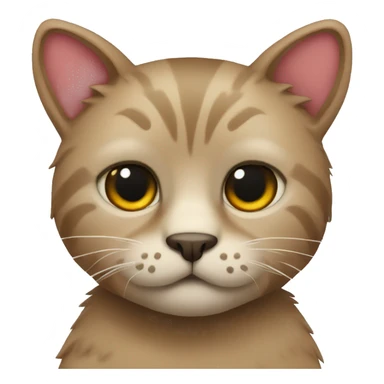 Cat teddy bear sticker