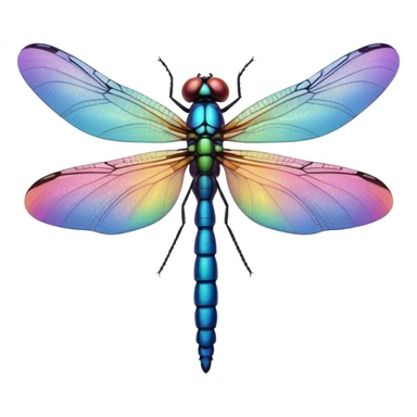 Peaceful Dragonfly color  sticker