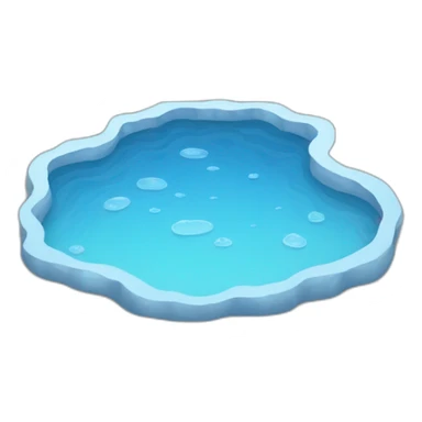 Water puddle sticker