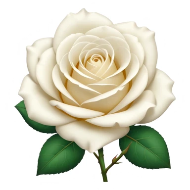 White rose emoji sticker