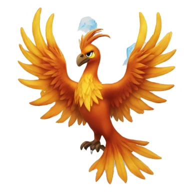 A Phoenix made of ice sticker