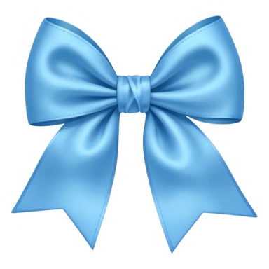 Moño coquett azul claro  sticker