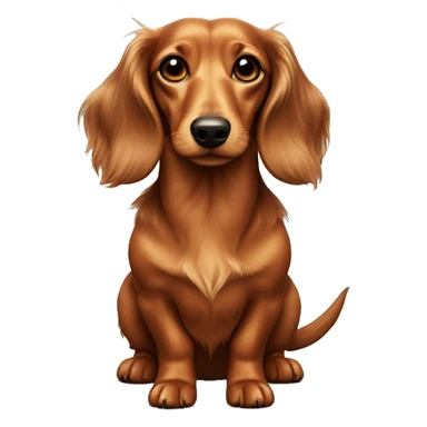 Longhaired dachshund  sticker