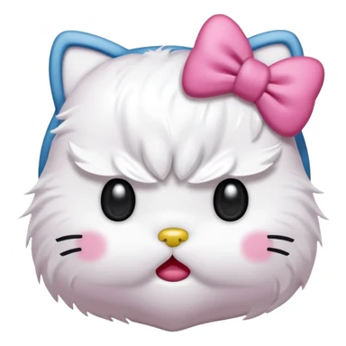 Hello kitty angry  sticker