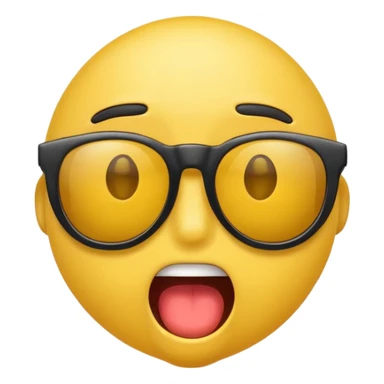 SHOCKED emoji with sunglasses sticker