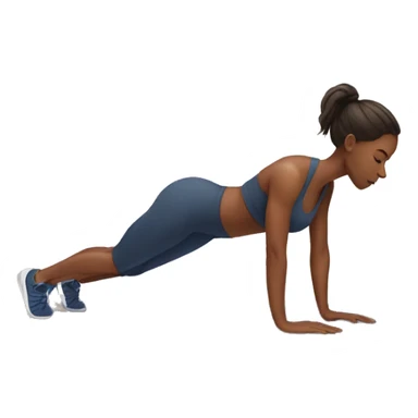women at the gym doing plank sticker