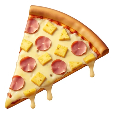 pizza Hawaiian slice (ham & pineapple) sticker