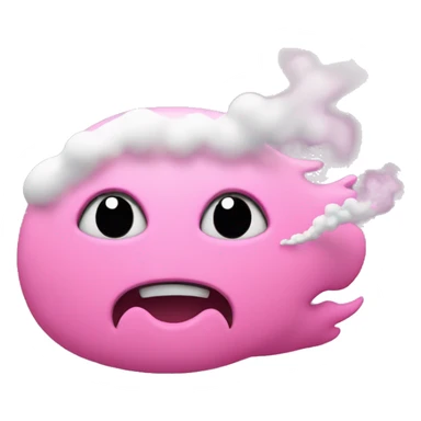 Pink dash smoke running sticker