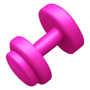 Pink dumbbells sticker