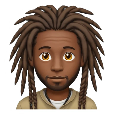Black guy with dreads sticker