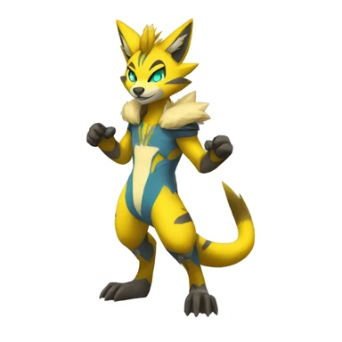 Lombax-Zeraora full body sticker