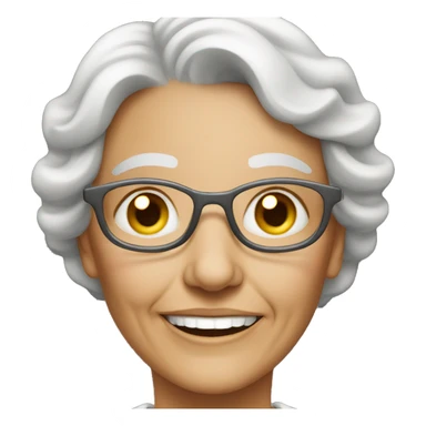 old lady with apple vision pro
 sticker