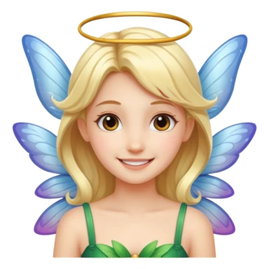 Smile with fairy wings  sticker