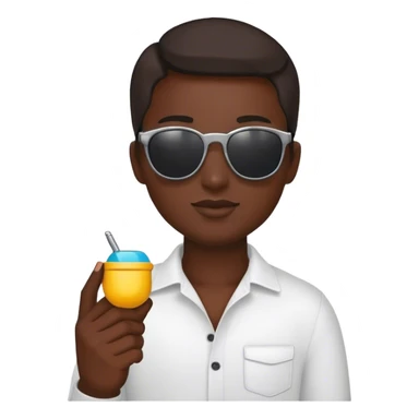 😳+🕶️+🤏 sticker