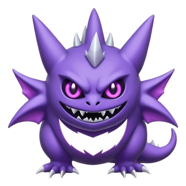 Lunala-Haunter-Gengar-Fakémon-hybrid-creature (full body)  sticker