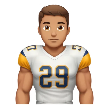 Buff guy football sticker