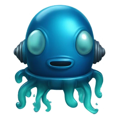 Slime deep sea diver blue  sticker