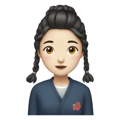 korea girl sticker