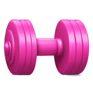 dumbbell with pink bow sticker