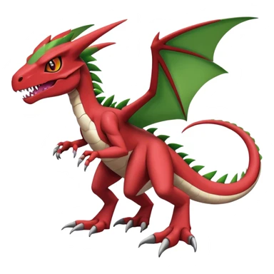  Cool Edgy Digimon-Fakemon-Guilmon-Genesect-Flygon-Velociraptor-Dragon full body sticker