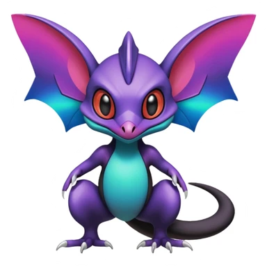  exotic tropical cyber-Noivern-Stitch-Noibat-Trico-Fakémon-Pokémon-Vernid-creature sticker