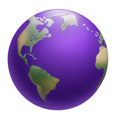purple usa north america earth sticker